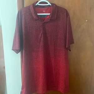 Mens XL Sport-tek Golf Polo / FedEx / Red & Black